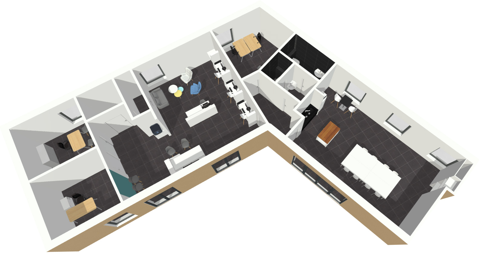 Plan 3D de la Brenne Box — lancer la visite virtuelle 360°